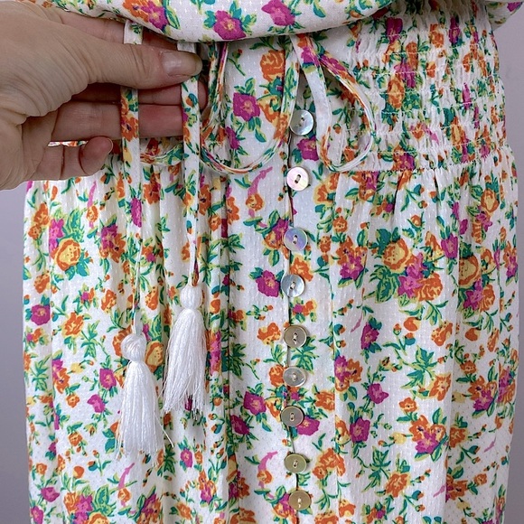 Cynthia Rowley 2 piece set tank top and maxi skirt size small floral print - Picture 9 of 16